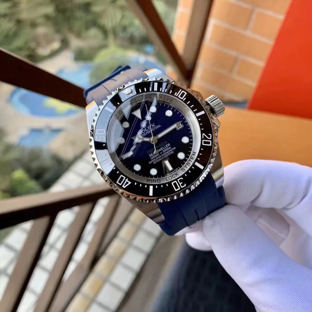 Rolex Blue Rubber Strap - Hình 5
